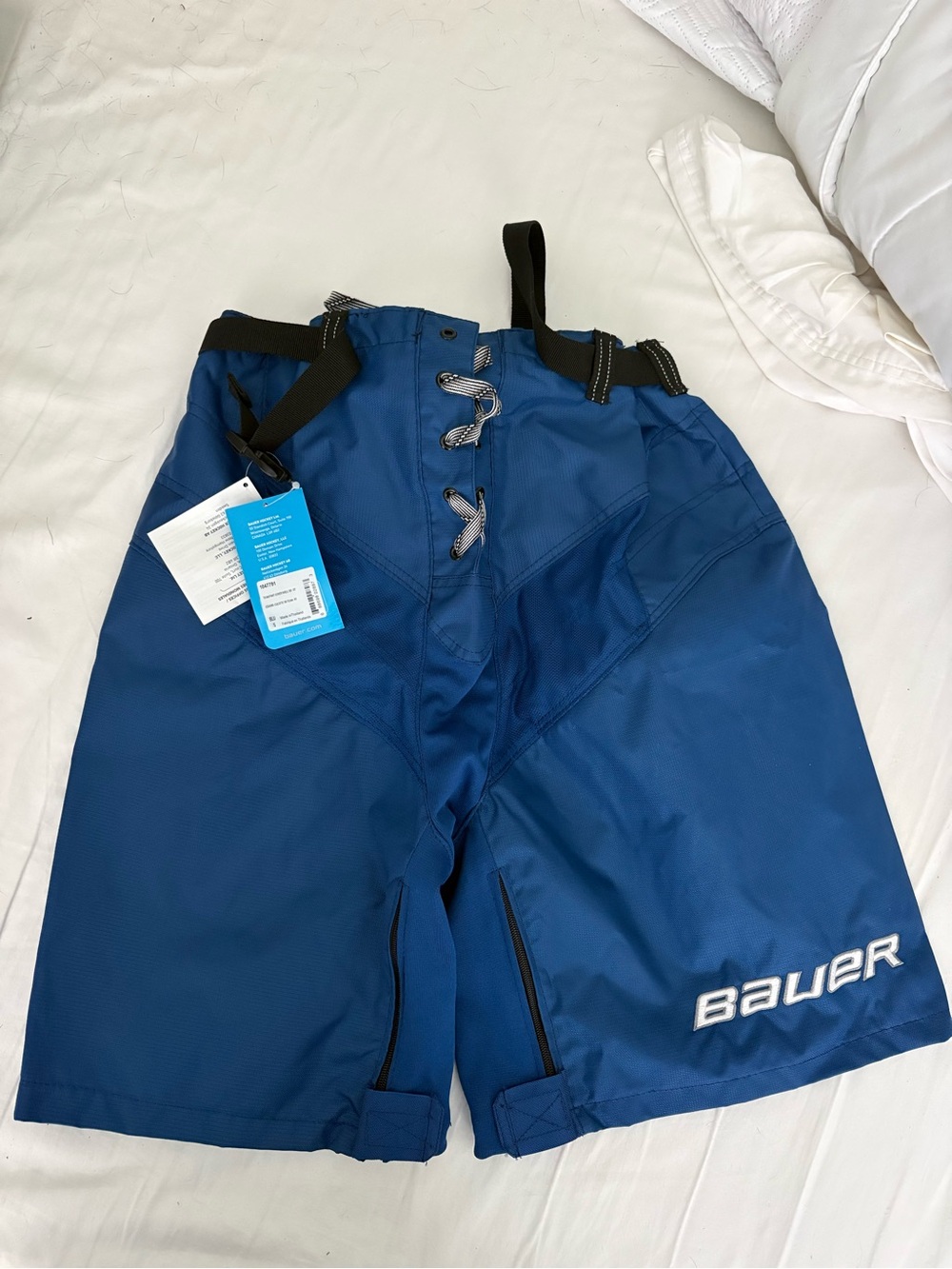 BAUER HOCKEY PANT COVER / SHELL - SENIOR - SMALL - Royal Blue Color
